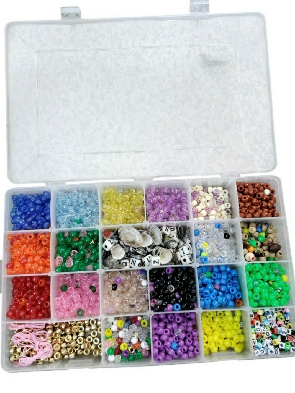 Plano Craft Bead Storage kit Organizer 24 Compartment Full